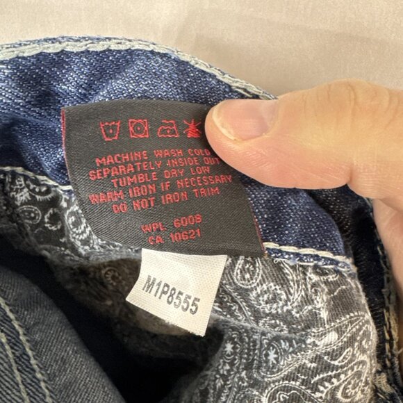 Rock & Roll Cowboy Dark Wash Straight Leg Jeans Men’s 34X36 - Picture 9 of 9